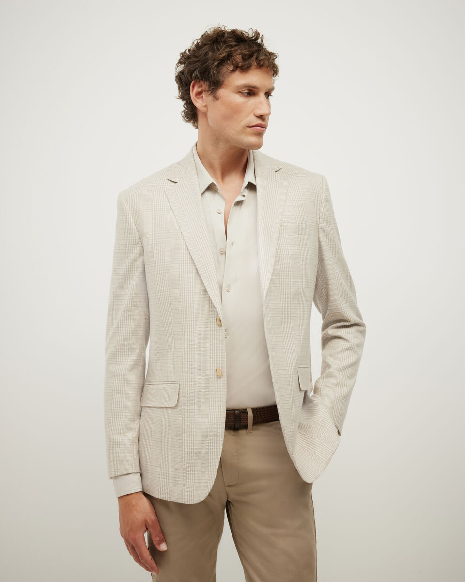 Cooper Prince Of Wales Check Blazer, Natural Check, hi-res